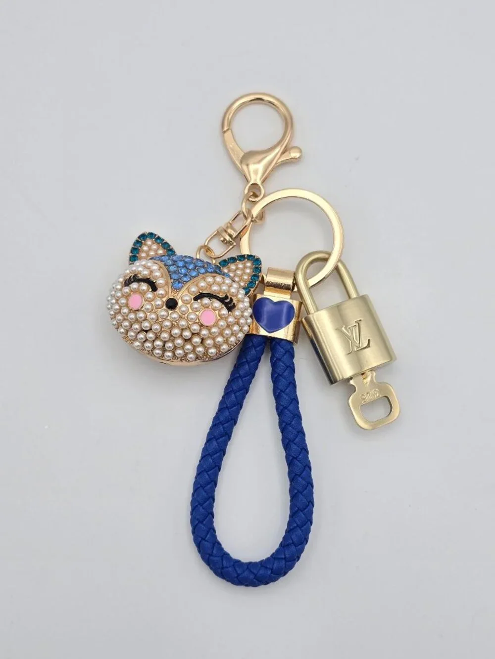 Louis Vuitton Gold Lock 🔑 Authentic LV Padlock + Unbranded Fox Head Bag Charm
